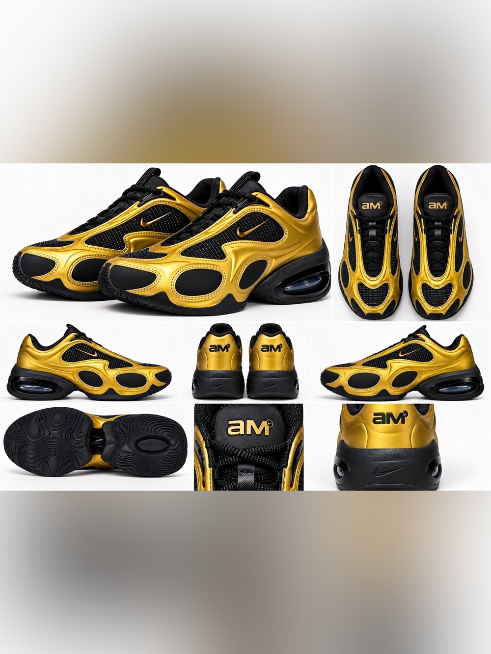 Nike Women’s Air Max Muse in metallic gold and black ((NEW WITHOUT TAGS))